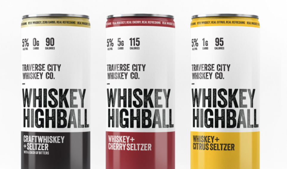 Traverse City Whiskey Co. Introduces Trio of Whiskey Highballs: Craft Seltzers Made With Real Straight Bourbon Whiskey